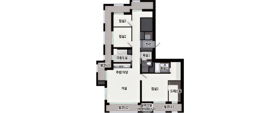 수원 화서역 푸르지오 브리시엘 104C 기본형