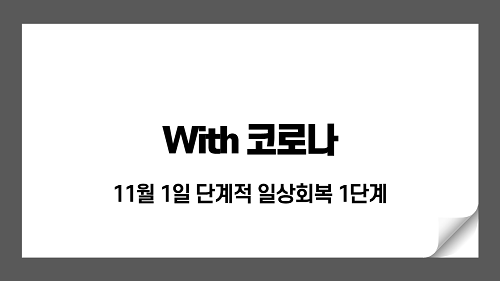 위드코로나 단계적 일상회복 1단계, 언제부터? 사적모임 인원은?