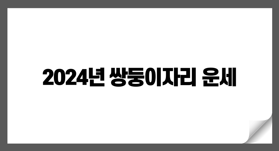 2024년 쌍둥이자리 운세 전망: 변화와 성장을 향한 여정