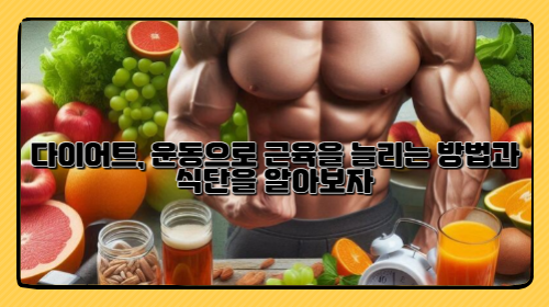 다이어트, 운동으로 근육을 늘리는 방법과 식단을 알아보자