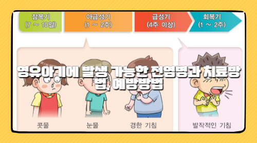 영유아기에 발생 가능한 전염병과 치료방법, 예방방법