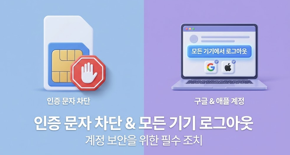 통신 및 핵심 계정 차단