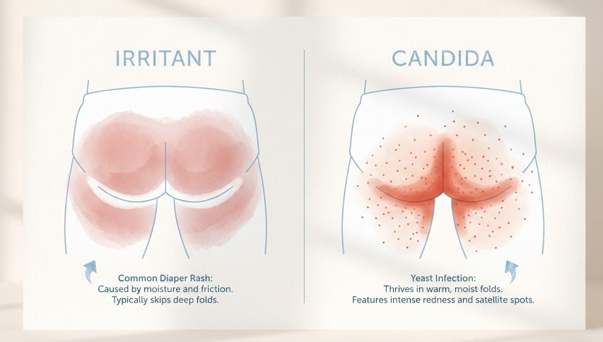 자극성(접촉성) 기저귀 발진 특징