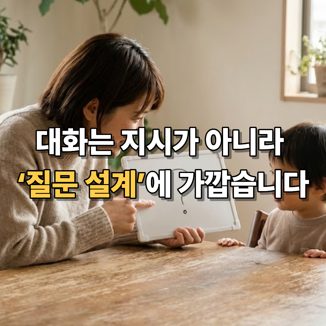 대화는 지시가 아니라 ‘질문 설계’에 가깝습니다