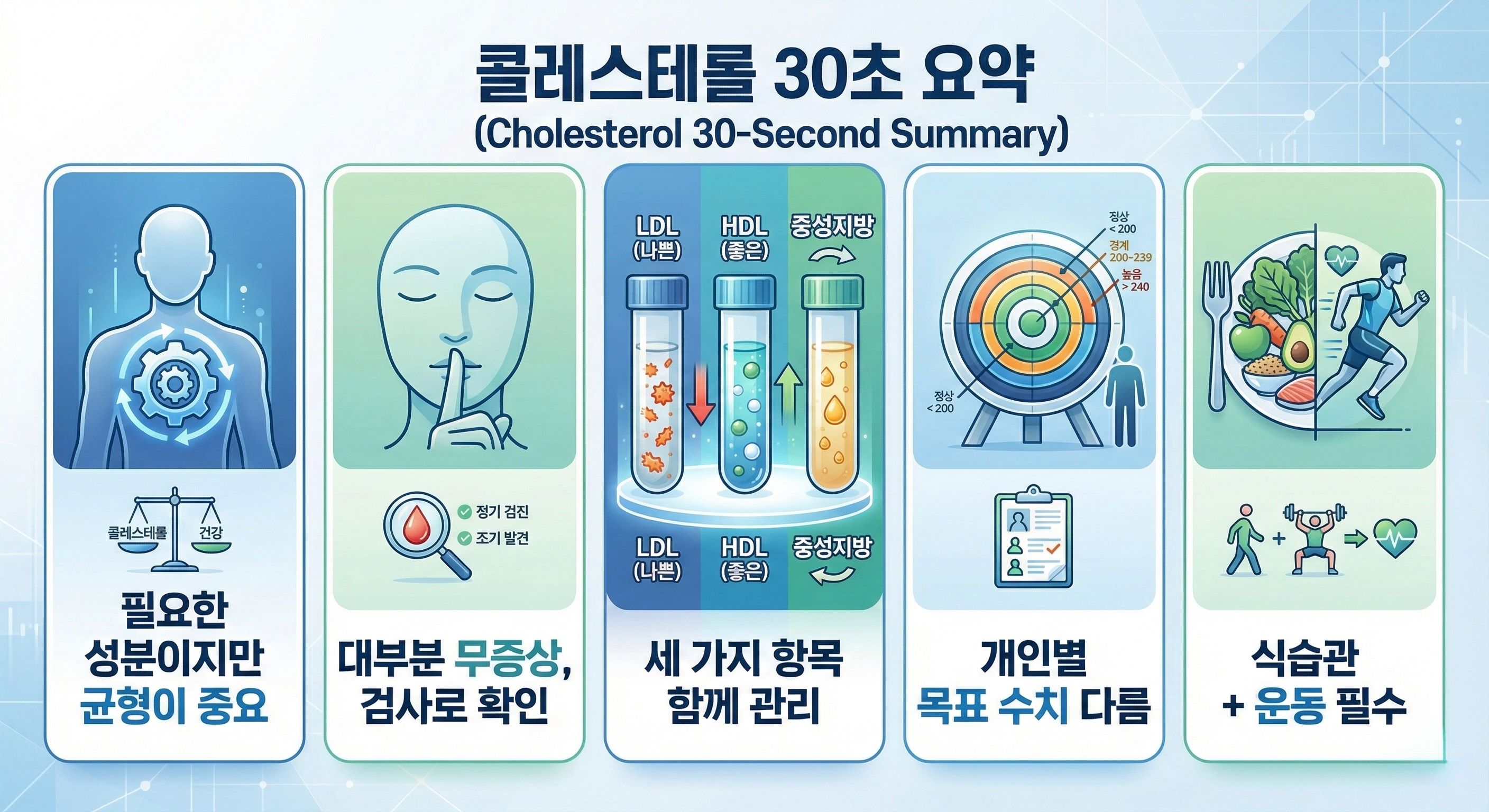 콜레스테롤 30초 요약