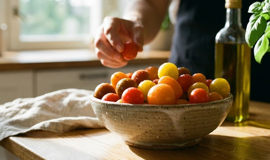 방울토마토의 신선함과 간편한 간식 매력