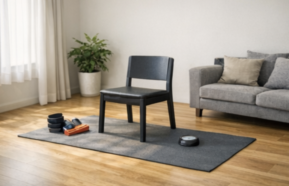 전신 5동작 루틴을 상징하는 집 운동 세팅