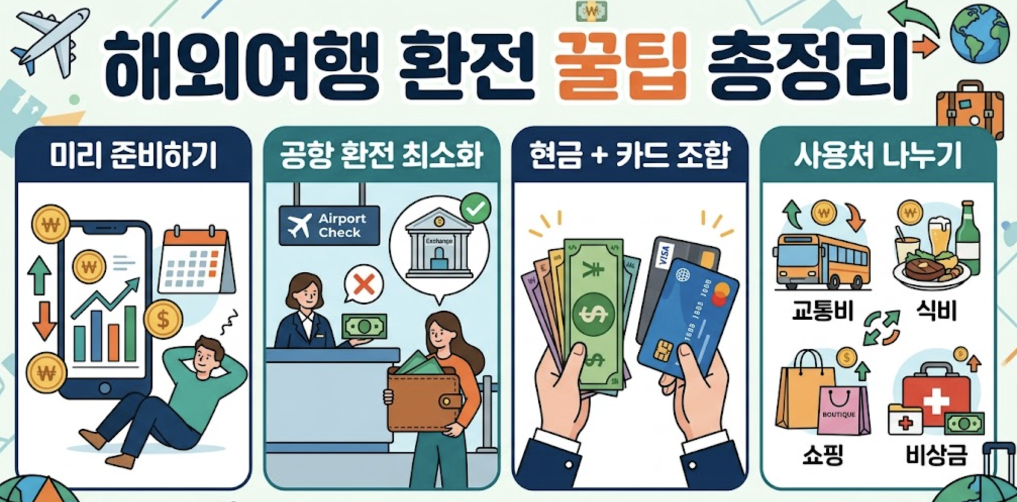 해외여행 환전 꿀팁 총정리 💱 초보자도 바로 써먹는 실전 팁