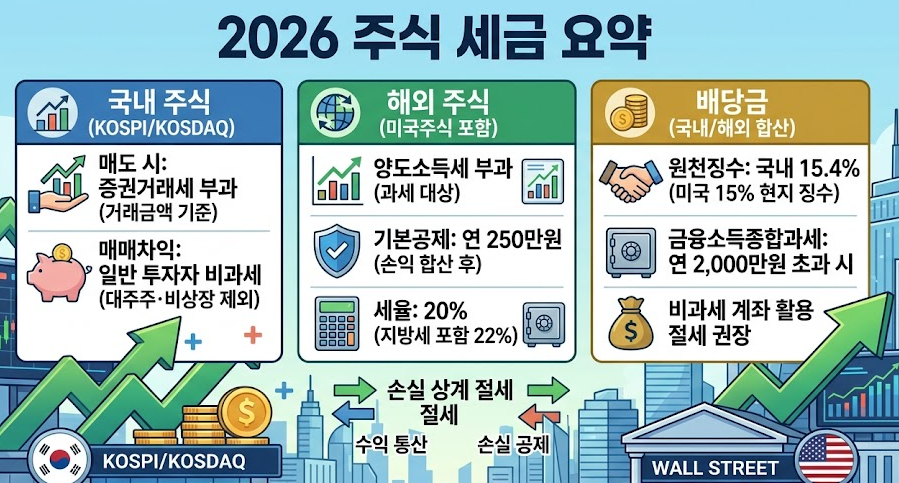 2026 주식 세금 요약